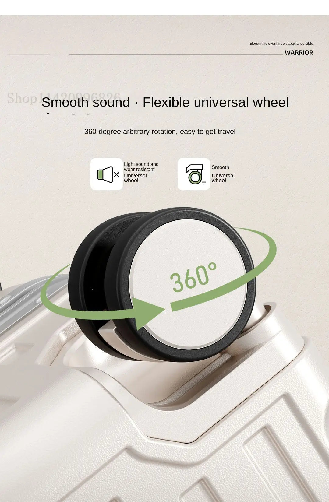 Luggage Unisex 20-inch Carry-On Suitcase 29-inch Large Capacity Aluminum Frame Travel Password Suitcase with Smooth wheels