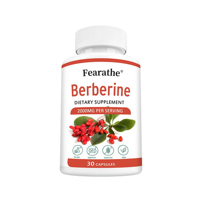 Berberine Capsules 2000mg  - Cardiovascular and Digestive Health,Balance Liver Health Digestion,Non-GMO