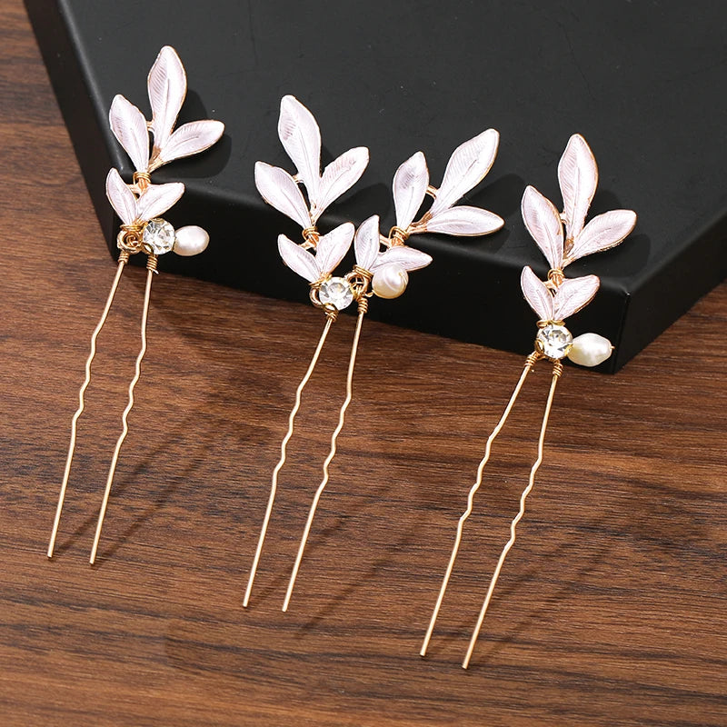 Hair Pins Hair Accessories For Women Wedding Accessories Hair Clips Jewelry Pearl Rhinestone Flower Hair Clip Pins Headpiece