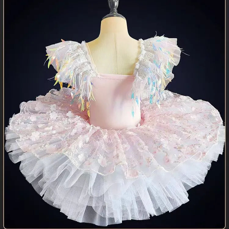 Summer Party Girls Dresses Kids Clothes Vestidos Princess Outfit Girl Dress Tutu Stage Ballet Leotards Dance Costumes Ballerine
