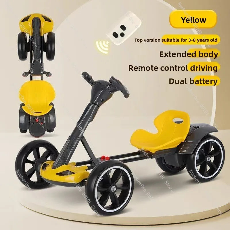 Children's electric go karts do not require installation and can ride in electric cars, rechargeable