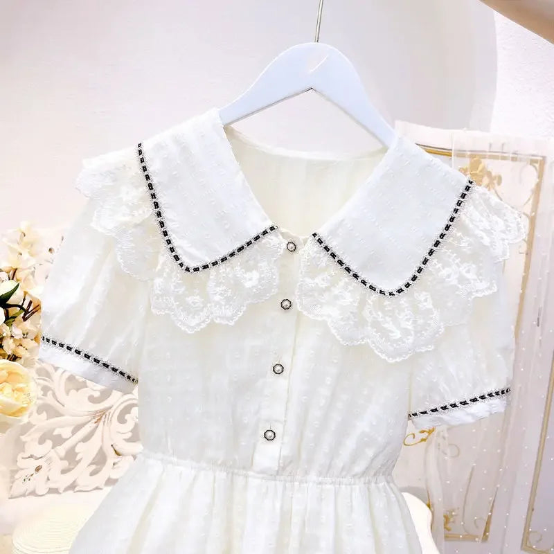 Girls' Summer Party Dress: Floral Princess Gown for Ages 3-8 – Sweet & Chic Kids' Fashion