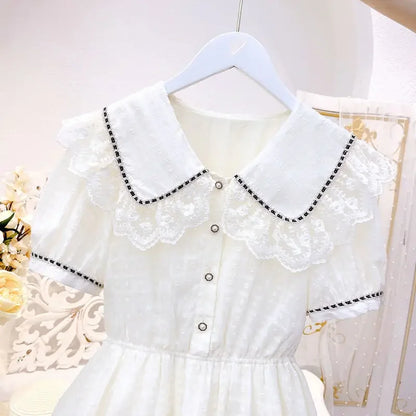 Girls' Summer Party Dress: Floral Princess Gown for Ages 3-8 – Sweet & Chic Kids' Fashion