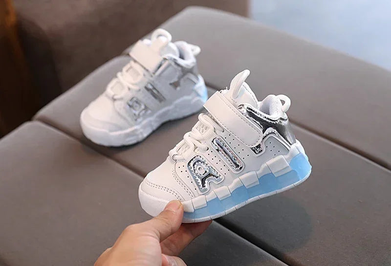 Girls Boys Sports Shoes Baby Shoes Toddler Non-slip Sneakers Casual Soft Shoes for Children Girls Baby Kids Outdoor Shoes