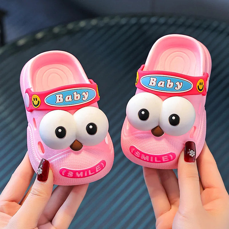 Baby Slippers Cute Princess Garden Children's Shoes Soft Anti slip EVA Children's Beach Shoes