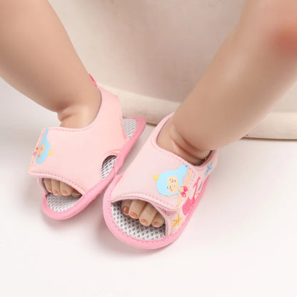 Fashionable Baby Girl Shoes Cute Classic Pink Theme Casual Flat Shoes Soft Sole Comfortable Lightweight Walking Shoes