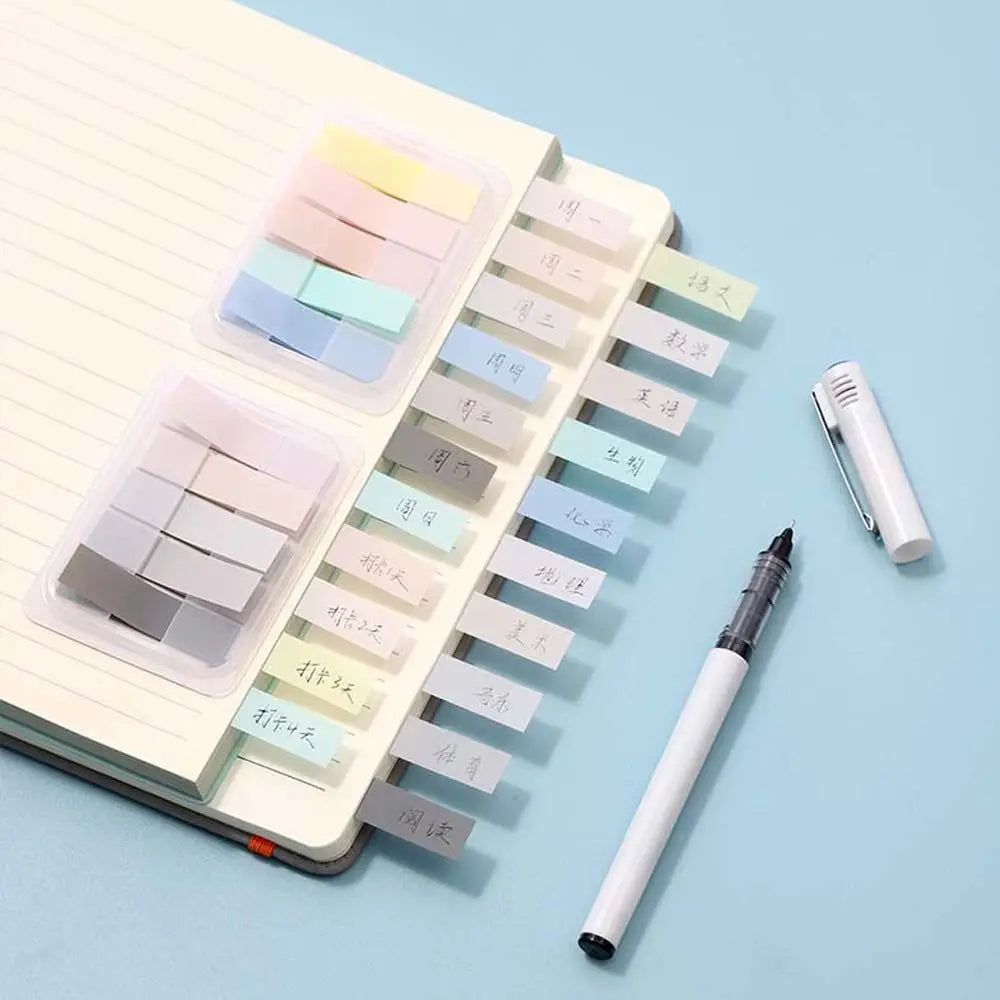 Stationery School Office Supplies Hand Account Notes Bookmark Marker Notepad Sticky Note Sticky Labels Index Memo Pad