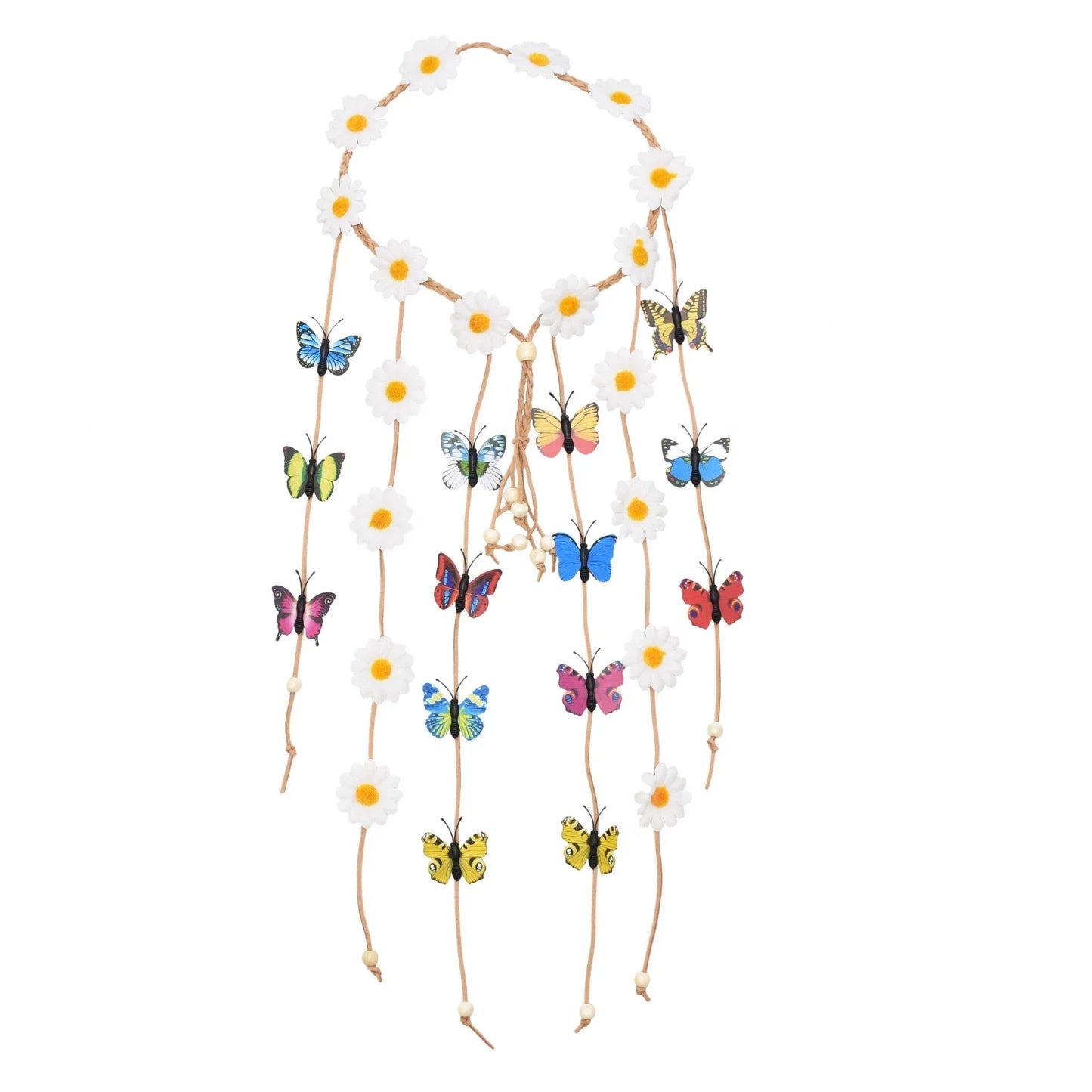 Gypsy Fashion Beautiful Boho Style Feather Headband Headdress Tribal Hair Feather Rope Headpieces Hippie Party
