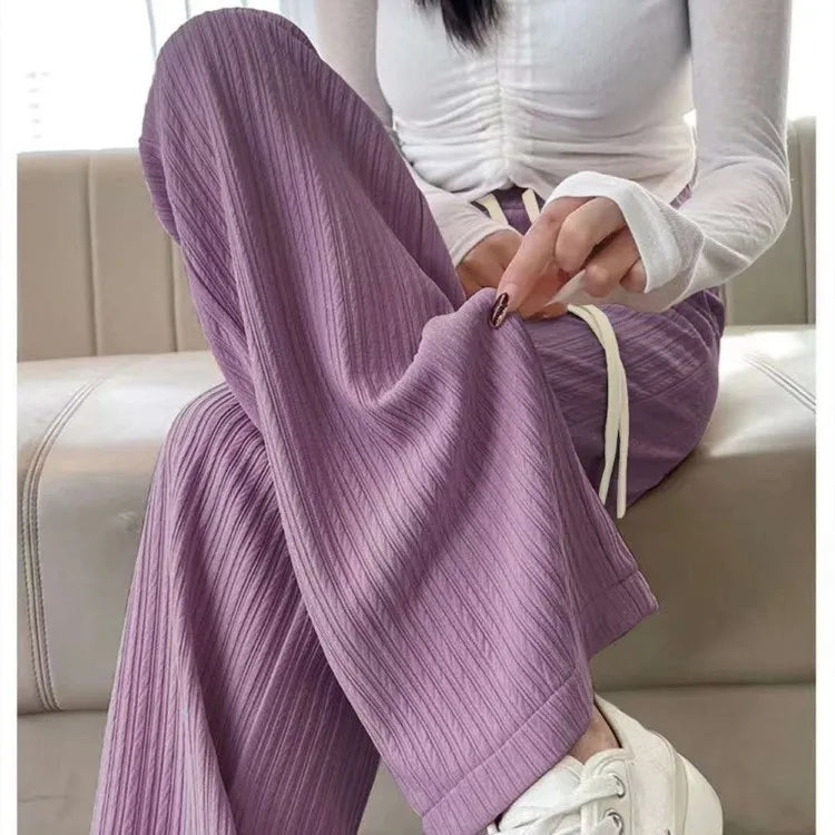 Women's Pencil Pants Jogger Sweatpants Thin Material Seven/Nine Points Length Boting Trousers for Spring Season (Available)