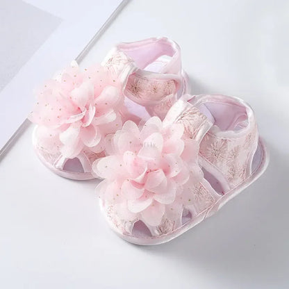 Newborn Infant Baby Girl Princess Bowknot Sandal Sneakers Toddler Soft Crib Walkers Casual Shoes