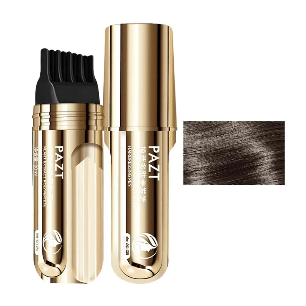 White Hair Covering Pen, Hair Root Touch Up Stick, Gray Hair Concealer, Water-Resistant Quick-Dry, Hair Color Makeup Lasting