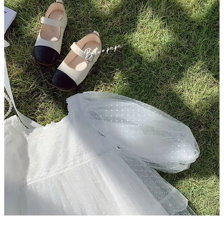 Summer Girl Dress Elegant Flower Lace Dress For Girl Princess Party Wedding Dress Ceremony Prom Gown Communion Clothes 1-6Y