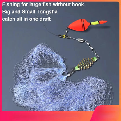 Fishing Net Trap Mesh Luminous Bead Netting Sea Fish Net Tackle Design Copper Shoal Cast Fishing Trap Fishing Tackle