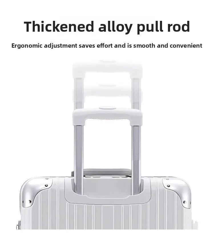 Magnesium Aluminum Alloy Luggage Set, 20" Carry-On & 28" Travel Suitcase with TSA Lock, Lightweight Durable