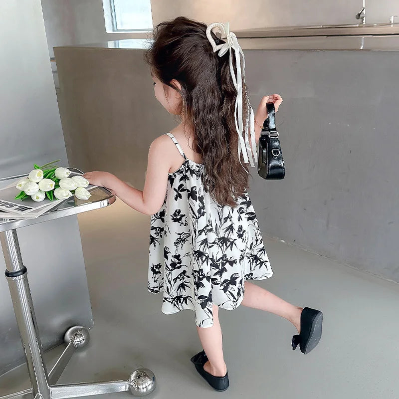 Girls' Dresses, Summer Children's Skirts, New Style Princess Style, Cool Summer Clothes for Babies, Suspender Skirts