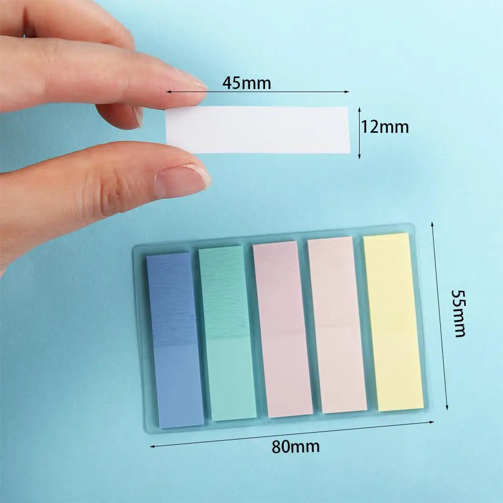 Stationery School Office Supplies Hand Account Notes Bookmark Marker Notepad Sticky Note Sticky Labels Index Memo Pad