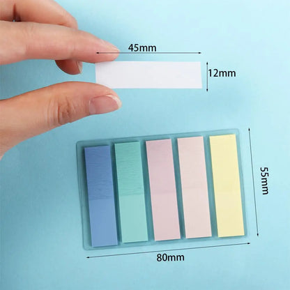 Stationery School Office Supplies Hand Account Notes Bookmark Marker Notepad Sticky Note Sticky Labels Index Memo Pad