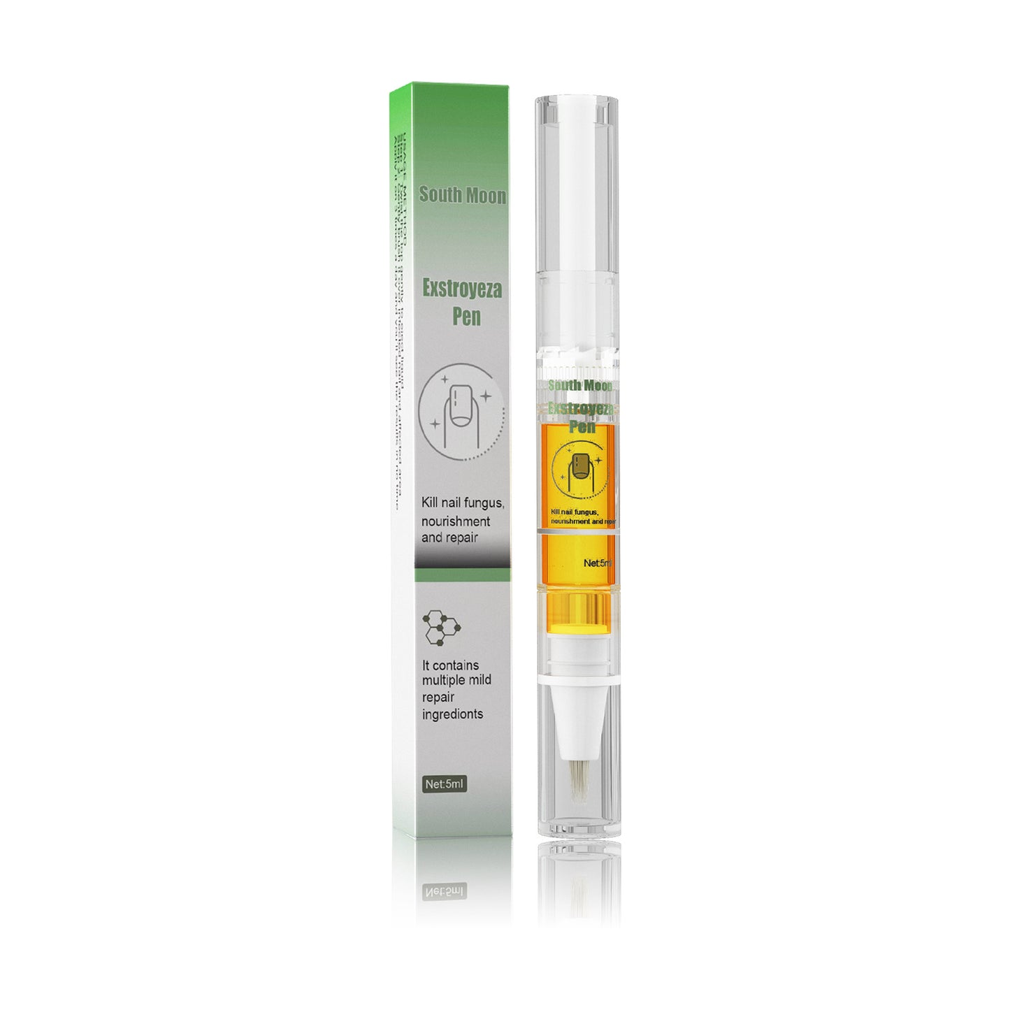 South Moon Nail Fungus Repair Pen Remove Onychomycosis Paronychia Reduce Toe Infection Brighten Nail Hand Foot Nail Care Liquid