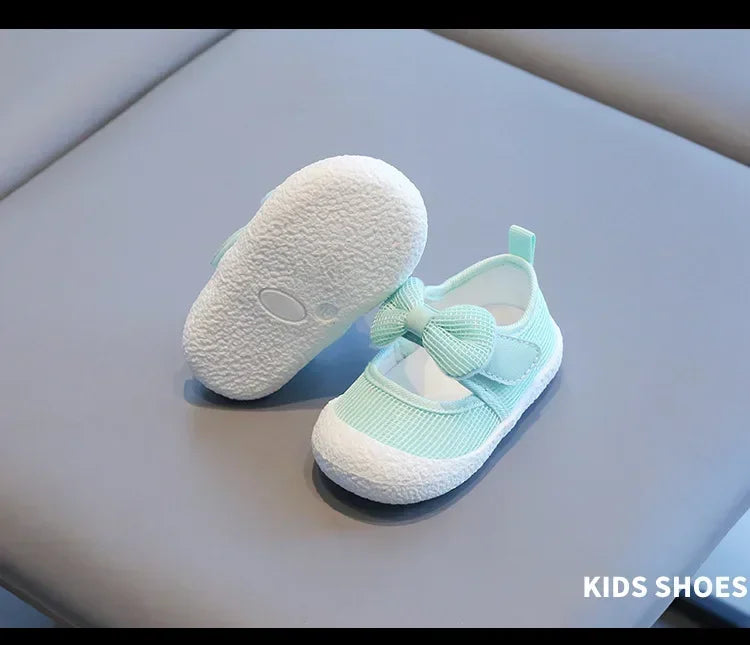 Kids Shoes  Baby Girl Walking Shoes with Breathable and Non Slip Mesh Bow Princess Shoes with Non Slip Soft Soles