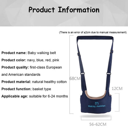 New Baby Safety Walking Belt Breathable Walking Learning Belt Dual Use Baby Basket Walking Harness Baby Walk Assistant Belt