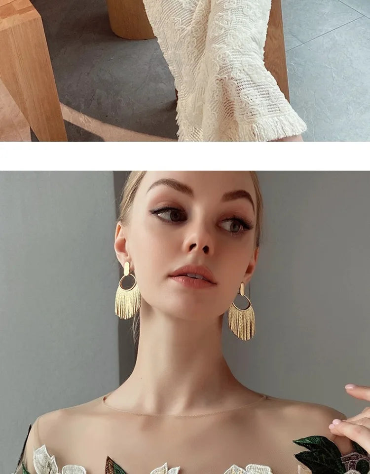 Embroidered Heavy Work Satin Patchwork irt Women's Sle Spring New Arrival Long Sve round Ne Fly Sve Lace Top