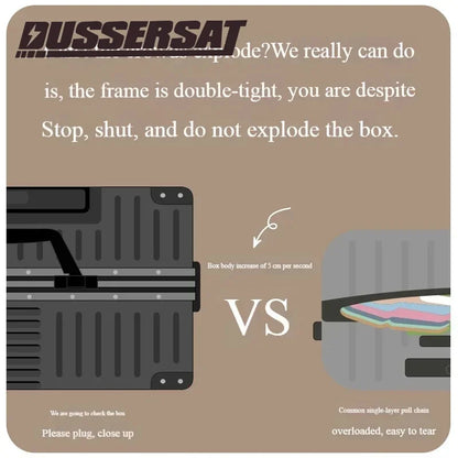 100% Aluminum Magnesium Alloy Luggage Trolley - 20-28 Inch Carry-On With Cup Holder | Lightweight Travel Suitcase