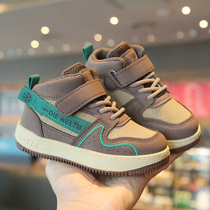 Children Casual Shoes for Boys Breathable Sneaker Antumn Winter Kids High Top Children's Board ShoesStudents School Shoe