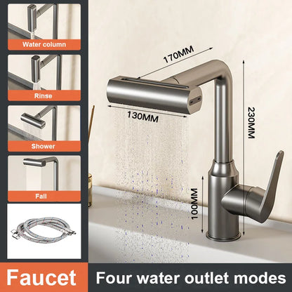 Basin Faucet Kitchen Sink Faucet Stainless Steel Hot and Cold Tap Toilet Water Mixer Tap Bathroom Accessories