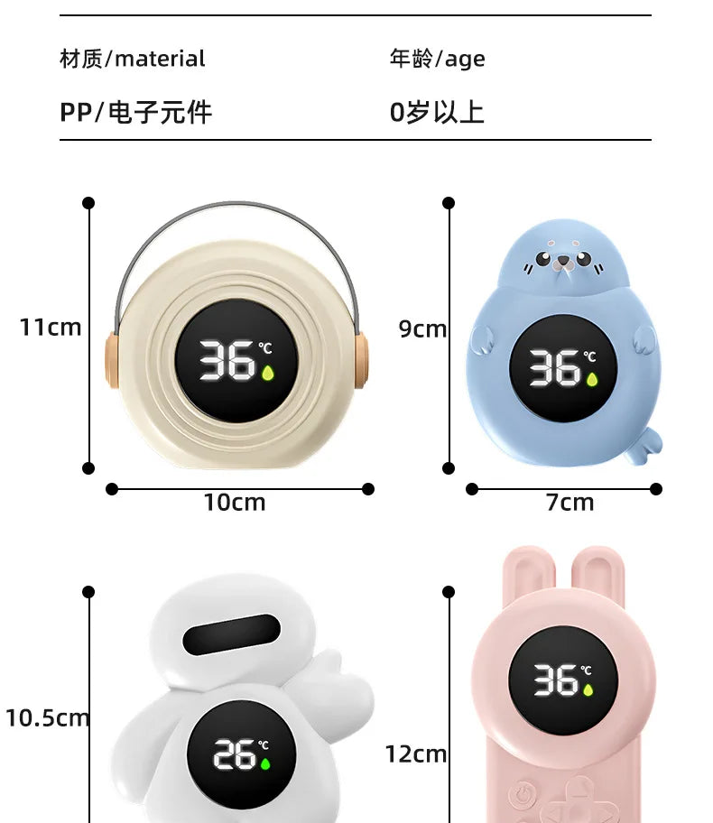 Baby Bath Thermometer Tub Temperature Monitor Hot Cold Water Resistant Temperature Warning Monitor Upgraded Sensor LED Display