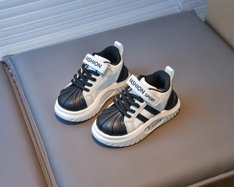Children's Breathable Sports Shoes  Spring Autumn New Boys Girls Soft Soled Anti -Slip Leather Shoes Baby Kids Running Shoe