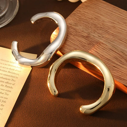 Fashion Exaggerated Irregular Bracelets for Women Simple Hip Hop Rock Personality Plastic Cuff Bangle Trendy Jewelry