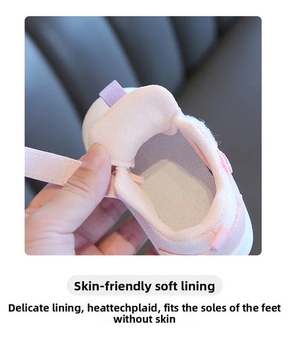 Baby Toddler Shoes Four Seasons Shoes 0 To 3 Years Old Baby Shoes Soft Bottom Non-slip Girls Boys Mesh Breathable Single Shoes