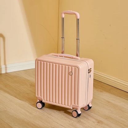 18-Inch Luggage 2025 Fashion Small Luggage Lightweight Travel Trolley Case with Combination Lock