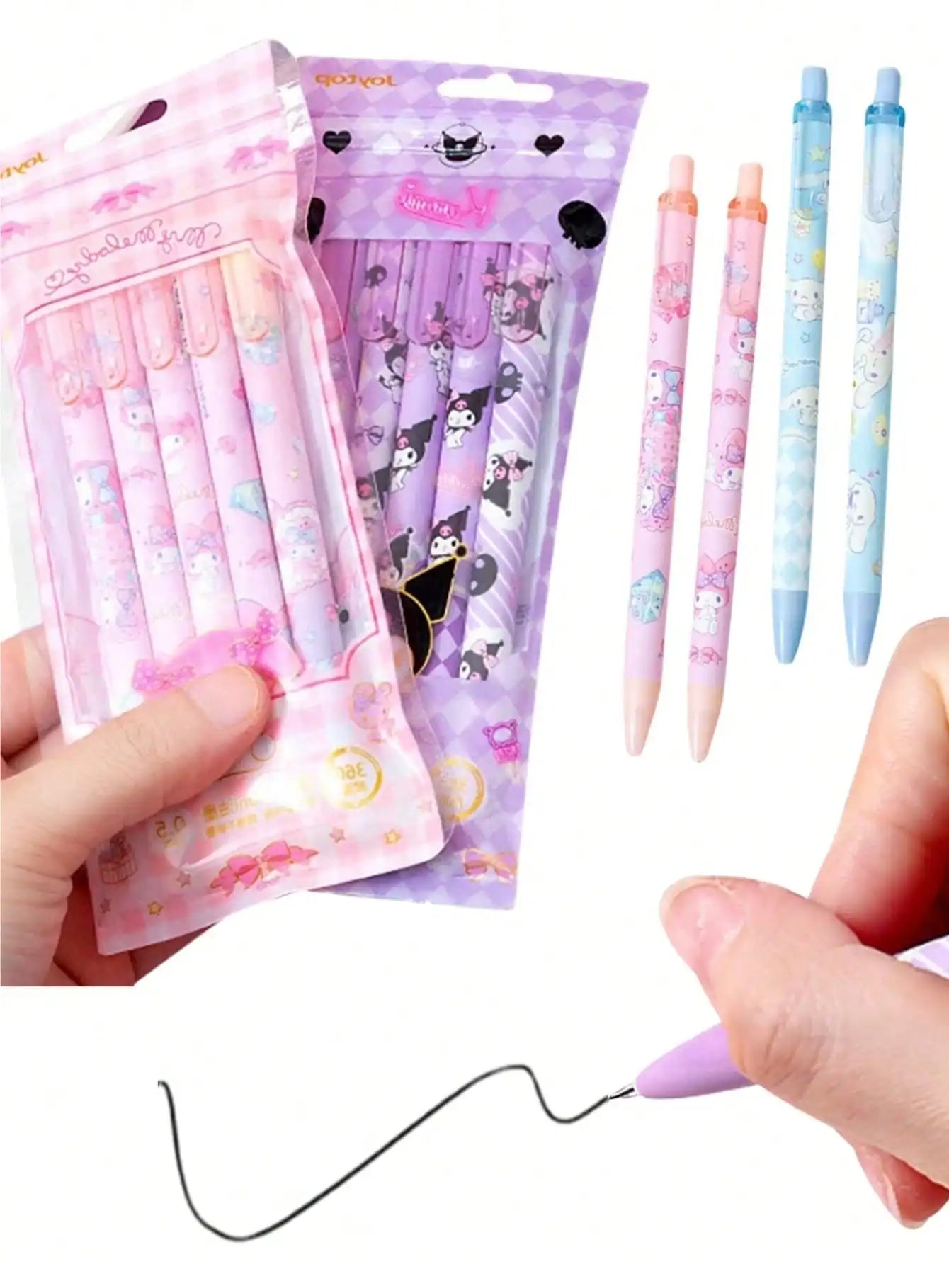 1pc Cute A6 Notebook With Magnetic Closure - Kuromi, My Melody & Cinnamoroll  Paper Journal For Teens & Adults Stationery Gift