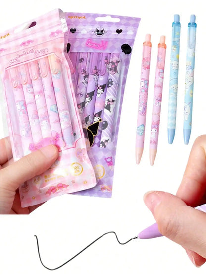 1pc Cute A6 Notebook With Magnetic Closure - Kuromi, My Melody & Cinnamoroll  Paper Journal For Teens & Adults Stationery Gift