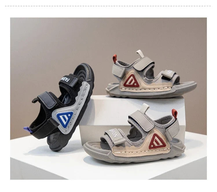 Summer New Fashion Trend Outdoor Beach Soft Sole Breathable Kids' Shoes Comfortable Cool Sneakers (Available)