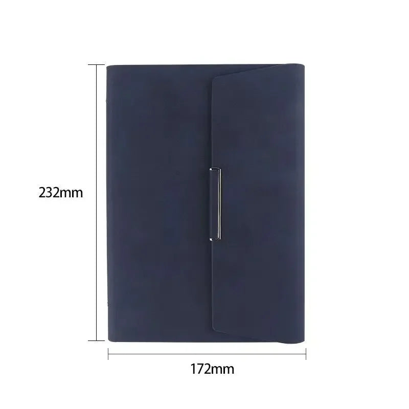 A5 Binder Refillable Planner Faux Leather Notebook Journal with Card Pen Holder Outdoor Journal Planner Agenda DIY Birthday Gift