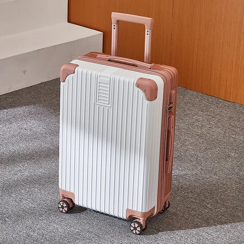 100% Aluminum Magnesium Alloy Travel Luggage Trolley Luggage 20 22 24 26 28 Inch Trolley Luggage Carry-On Luggage With Cup Holde