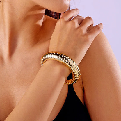 Fashion Exaggerated Irregular Bracelets for Women Simple Hip Hop Rock Personality Plastic Cuff Bangle Trendy Jewelry