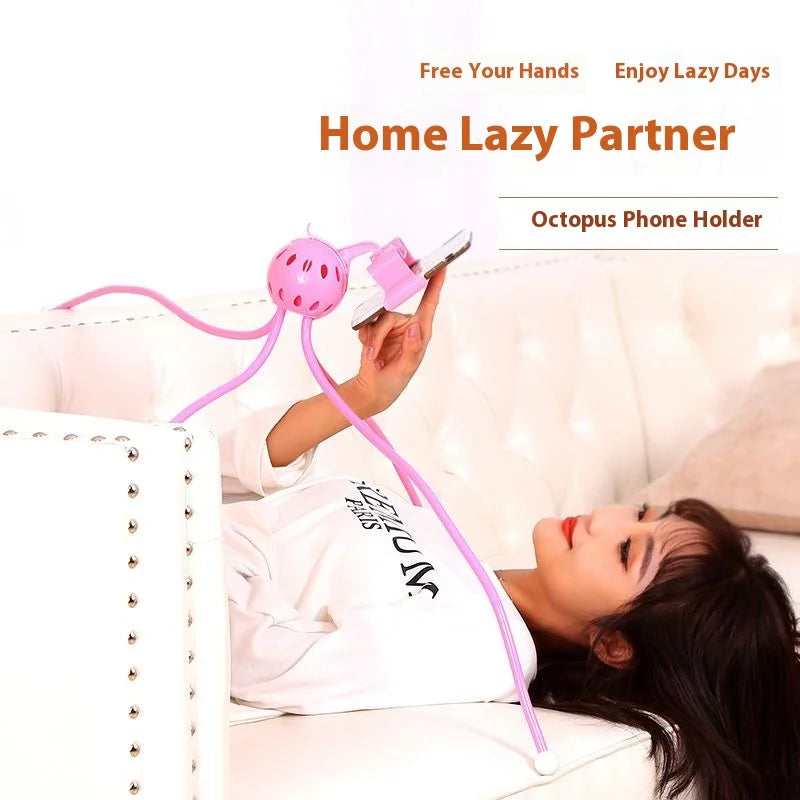 ‌Flexible Octopus Phone Holder Mount Adjustable Bed Desk Stand Hands Free Clip Live Streaming Video Watching TikTok Recording