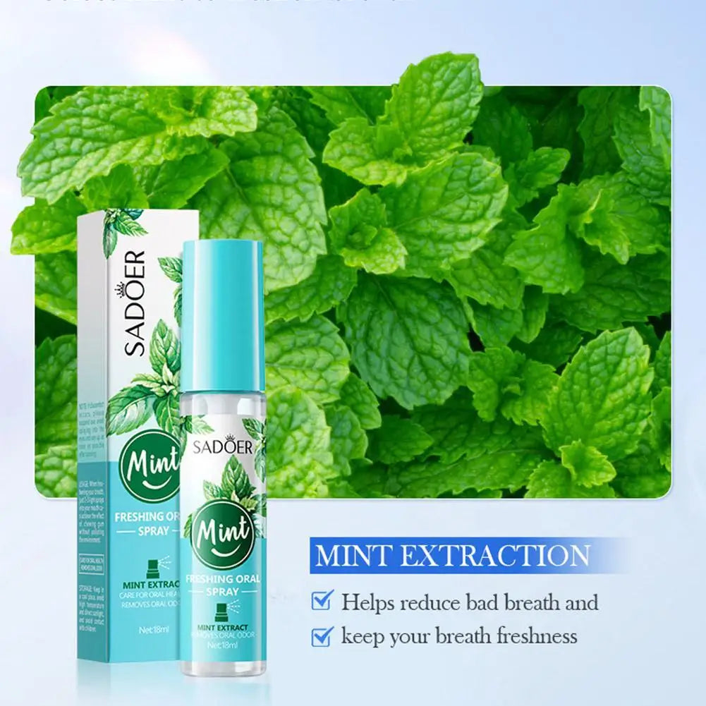  SADOER 1PCS Protable Fragrance Lemon Oral Fresh Mouth Breath Spray Fresh Bad Breath Spray No Eliminate Alcohol N9A8
