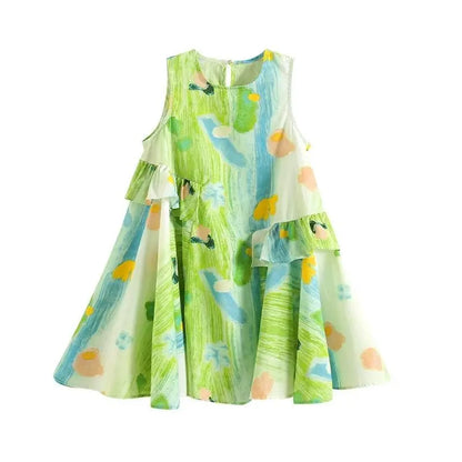 Girl's Summer Dress New Beach Dress for Summer