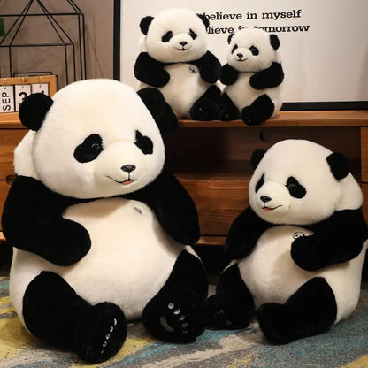 Adorable Base Simulation Lifelike Giant Panda FuBao Plush Toys Kawaii Stuffed Animals Soft Bears Baby Appease Doll Gifts