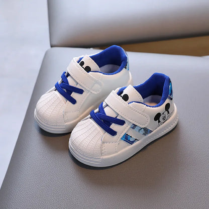 Spring And Autumn New Baby Walking Shoes Soft Soled Board Shoes Children's Sports Shoes Single Shoes Casual White Shoes