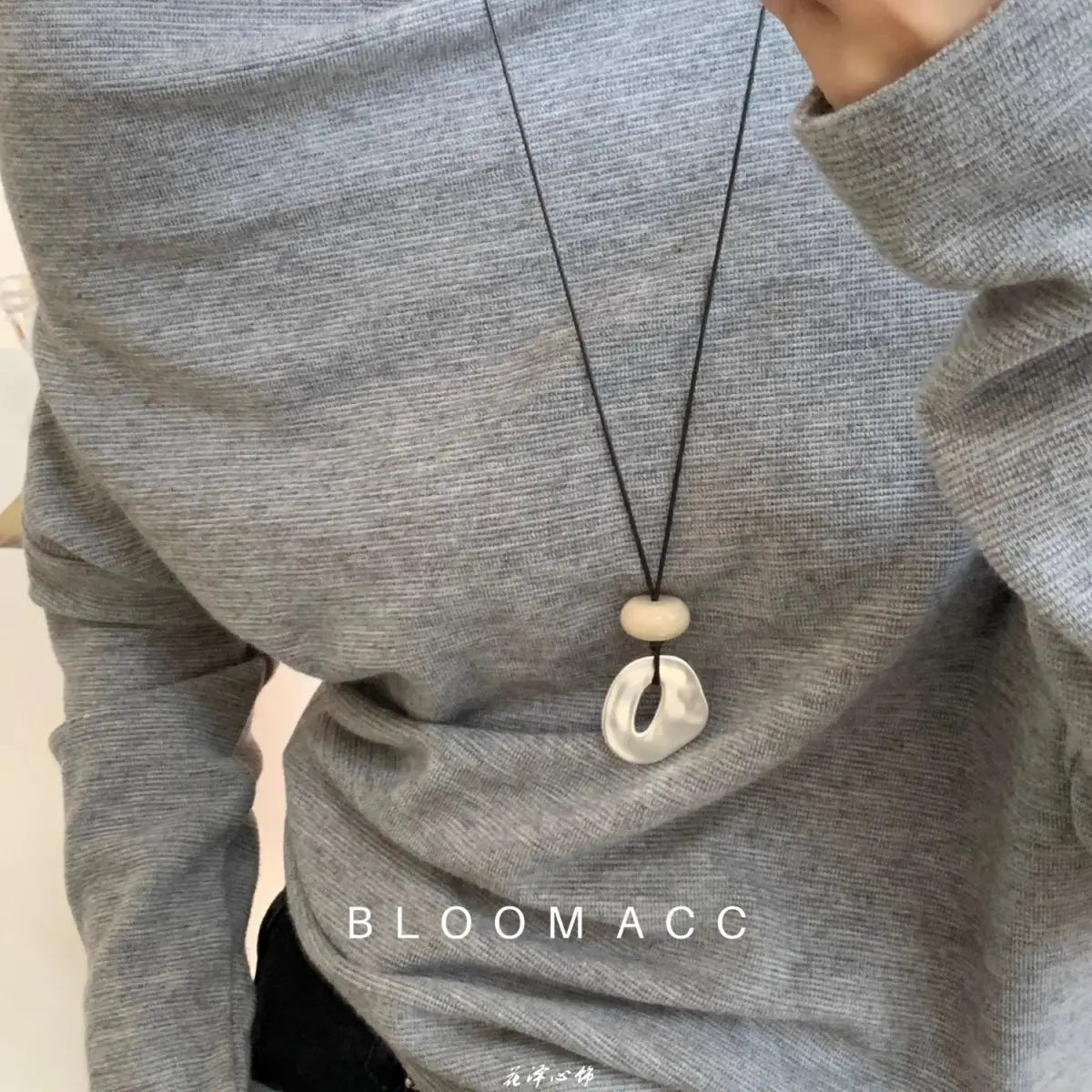 New Irregular Pendant Necklace for Women Exquisite Simple Rope Chain Long Necklace Adjustable Casual Versatile Accessories Gifts