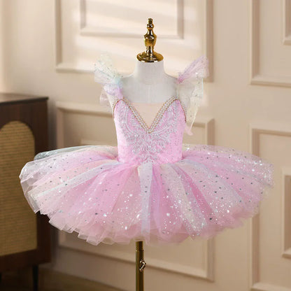 Summer Party Girls Dresses Kids Clothes Vestidos Princess Outfit Girl Dress Tutu Stage Ballet Leotards Dance Costumes Ballerine