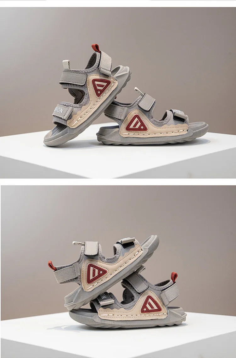 Summer New Fashion Trend Outdoor Beach Soft Sole Breathable Kids' Shoes Comfortable Cool Sneakers (Available)