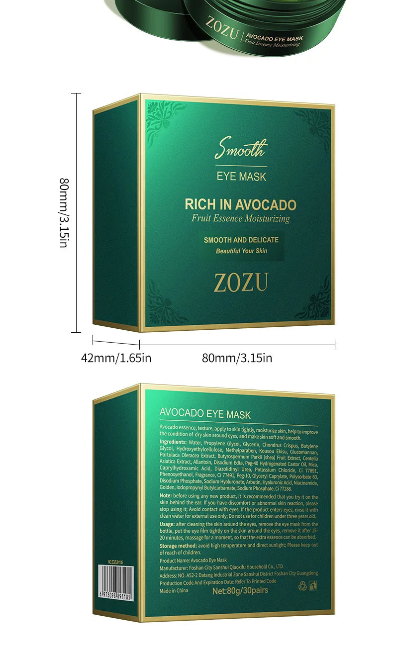 ZOZU Eye Mask Eye Patches - Hydrating Moisturizing Eye Care, Reduces Fine Lines, Brightens Dark Circles, Soothes Dry Eye Area, N