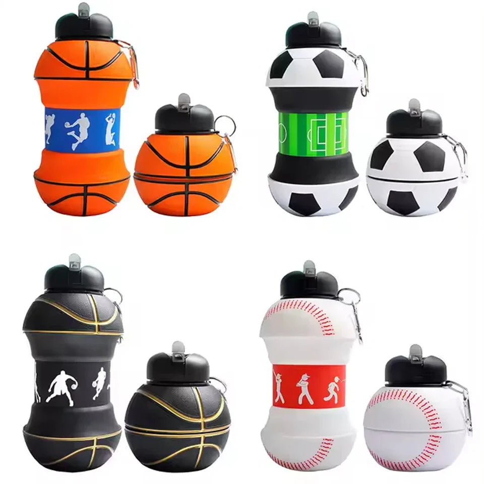 Basketball Soccer Sports Ball Design Tumbler Cup - Insulated Stainless Steel Drinking Cup Gift for Men Women Kids