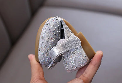 Spring Autumn Kids Fashion Leather Shoes 2025 New Girls Causal Performance Shoes Shallow Princess Ballet Children's Flat Shoes